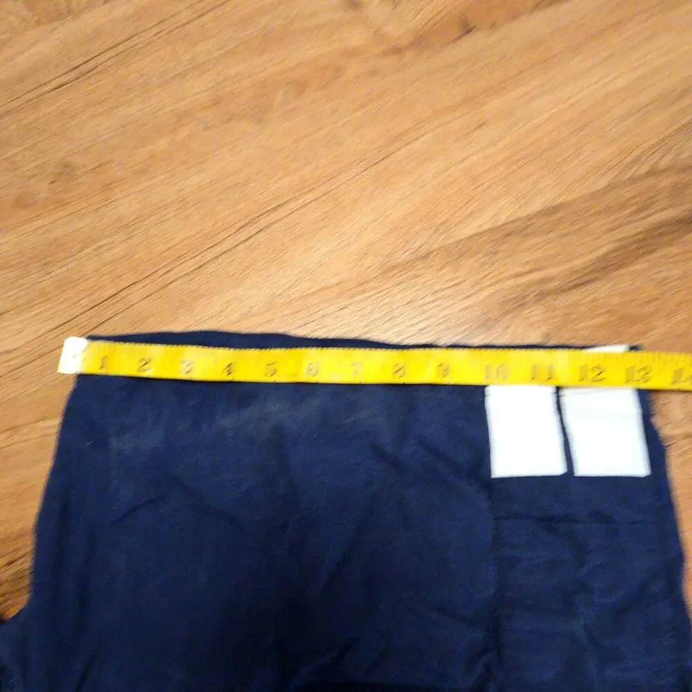 Vintage Nike Mens Swim Trunks Navy Blue White Stripes Swim Shorts Medium M